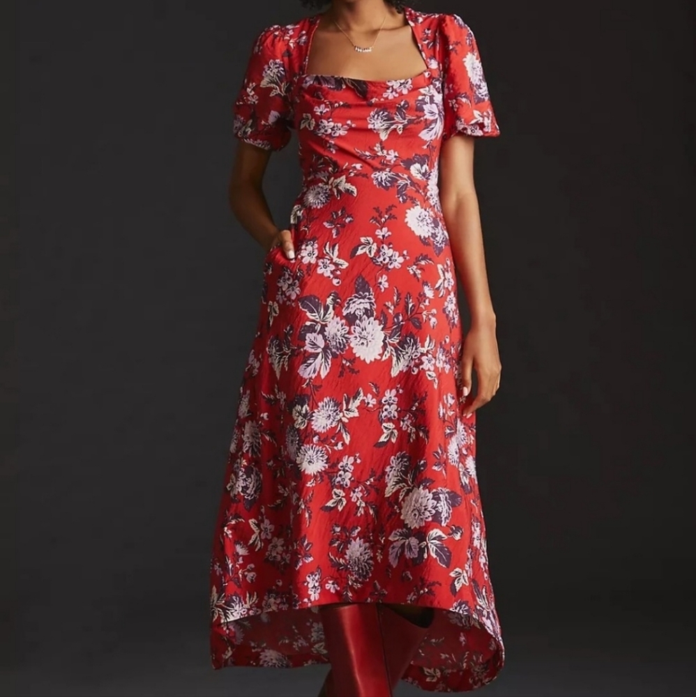 Anthropologie Maeve Mavis Floral Dress